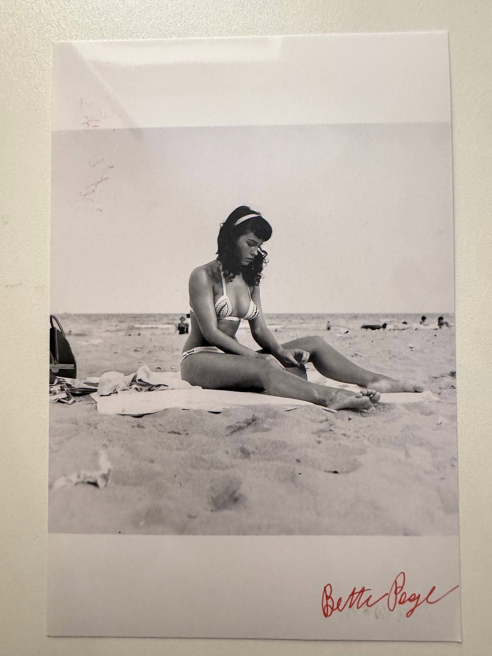 Bunny Yeager - Bettie Page - Private Archive - Signed Photo by Bettie Page: From Private Archive of Bunny Yeager Studio - Signed by Bettie Page - Photo from 70's