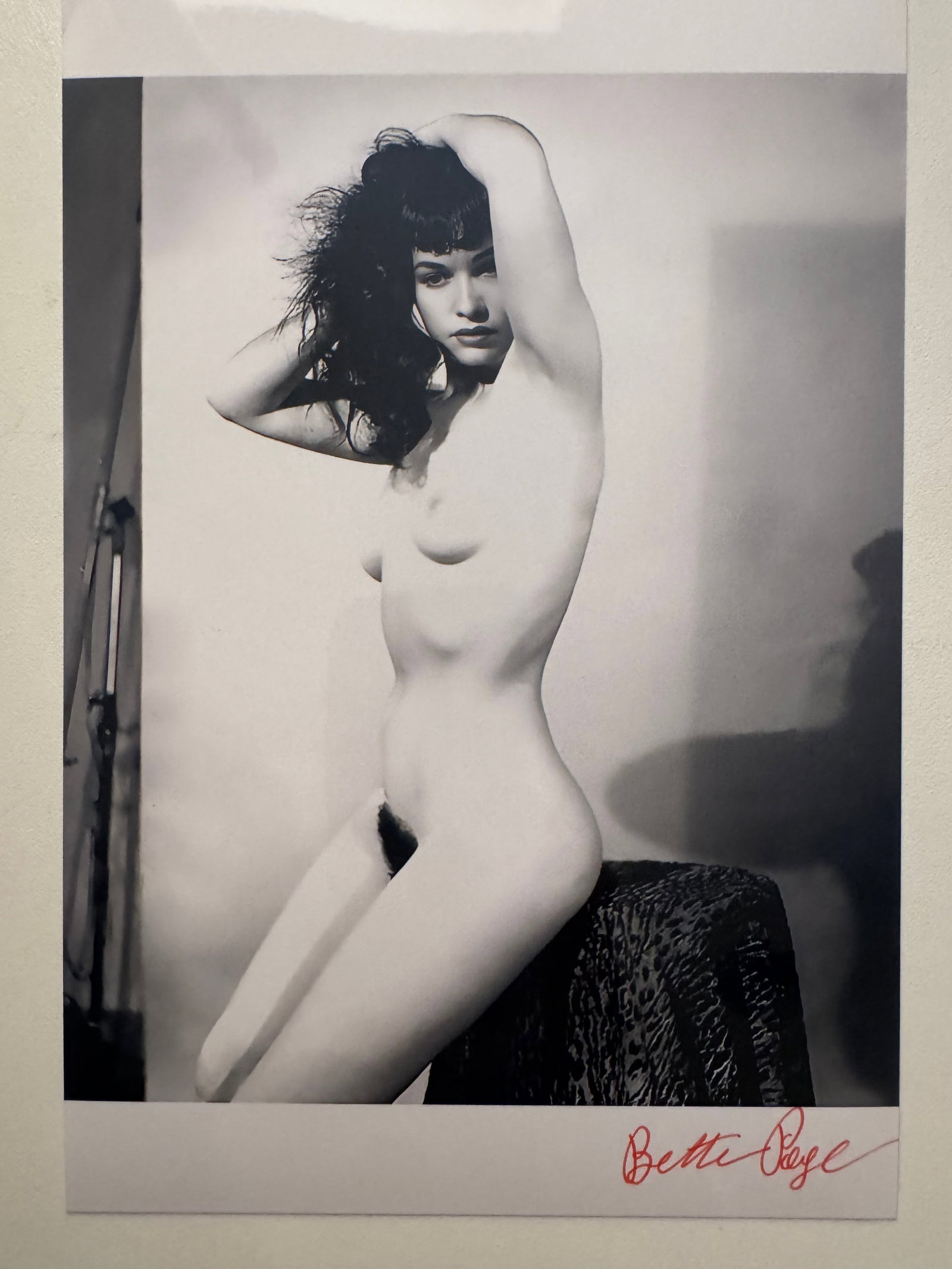 Bunny Yeager - Bettie Page - Private Archive - Signed Photo by Bettie Page: From Private Archive of Bunny Yeager Studio - Signed by Bettie Page - Photo from 70's