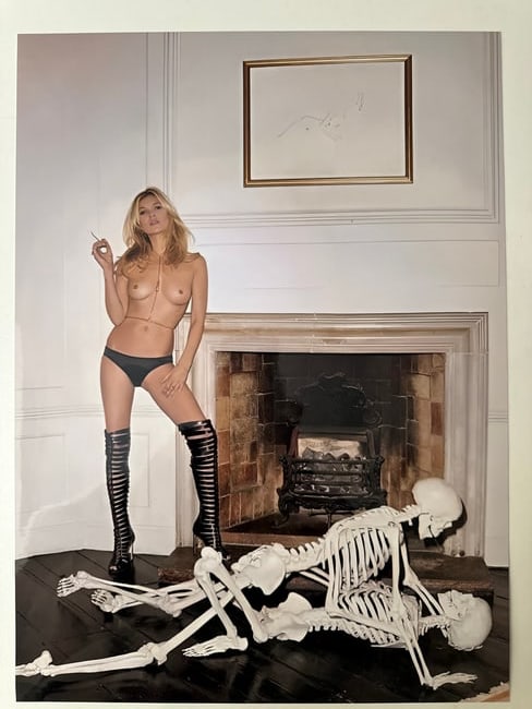 Terry Richardson - Kate Moss - Signed: Rare Signed by Terry Richardson - Digital Photo - 40x32 cm