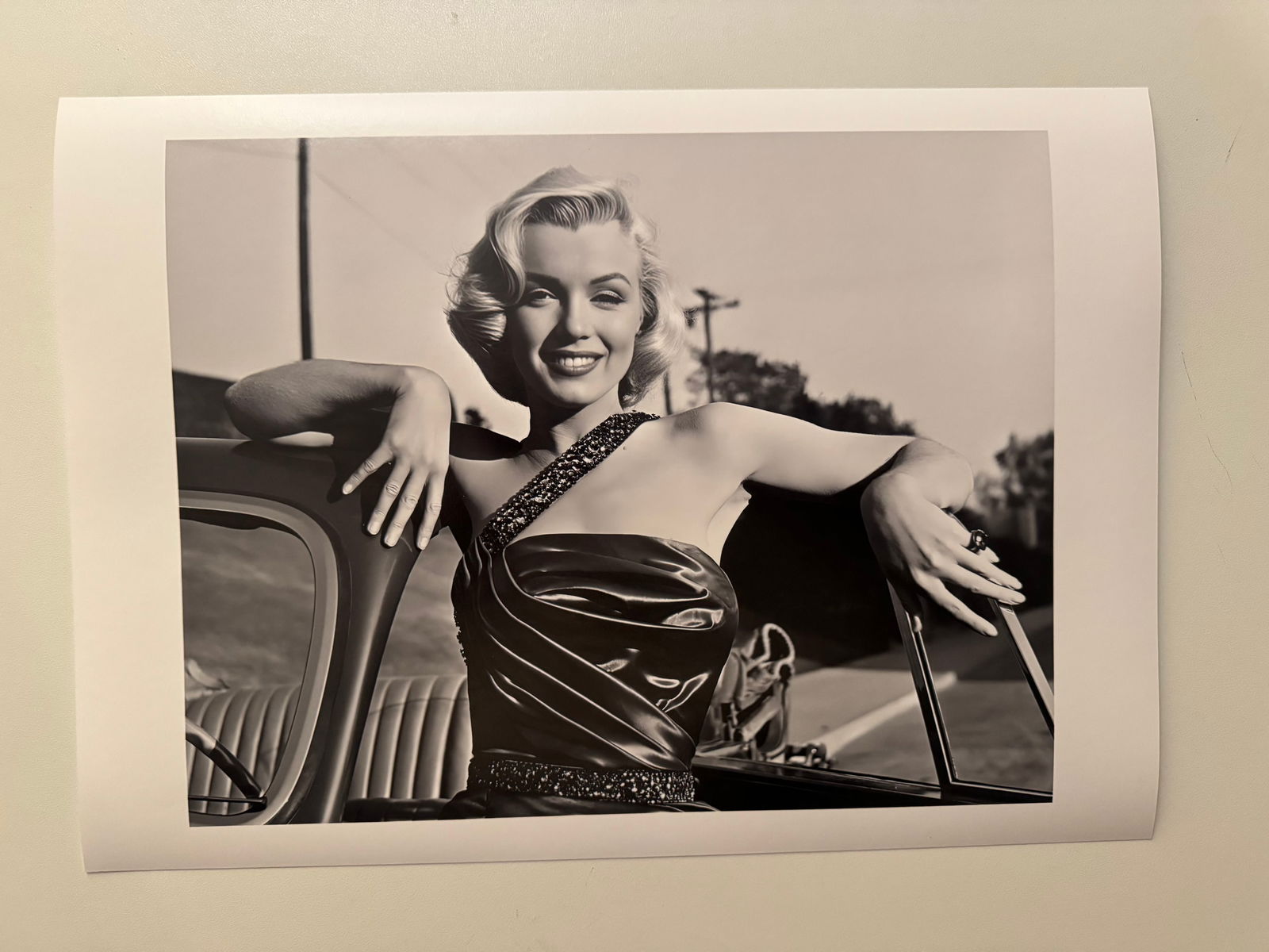 Frank Worth - Marylin on the set "How to MArry a Millionaire" - 2024 - with COA of LUMAS: 44x31 cm on Museum Art Studio