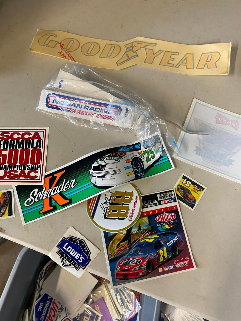 Stickers, Drink Bottles & Model Kits: Several misc. stickers, drink bottles, and model kits, see photos.
