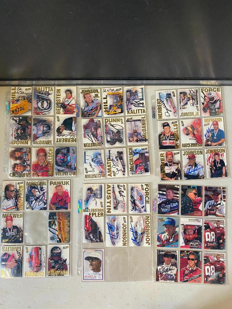 NASCAR-2 Binders of Trading Cards including autographs (1 of 15)