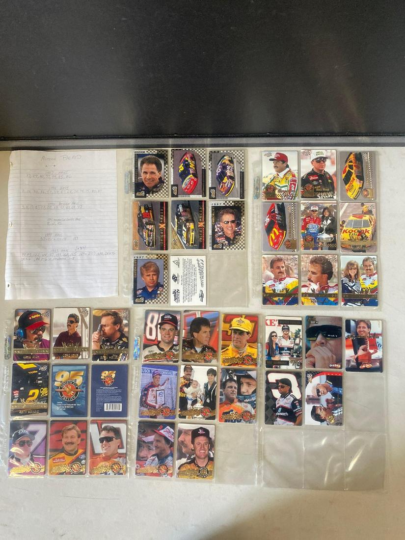 NASCAR & INDY CAR-2 Binders of Trading Cards (1 of 15)