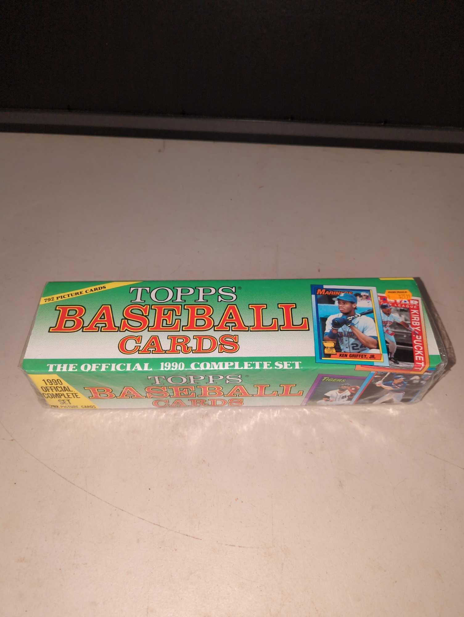BASEBALL-1990 Topps Complete Set, still in wrapper (1 of 3)
