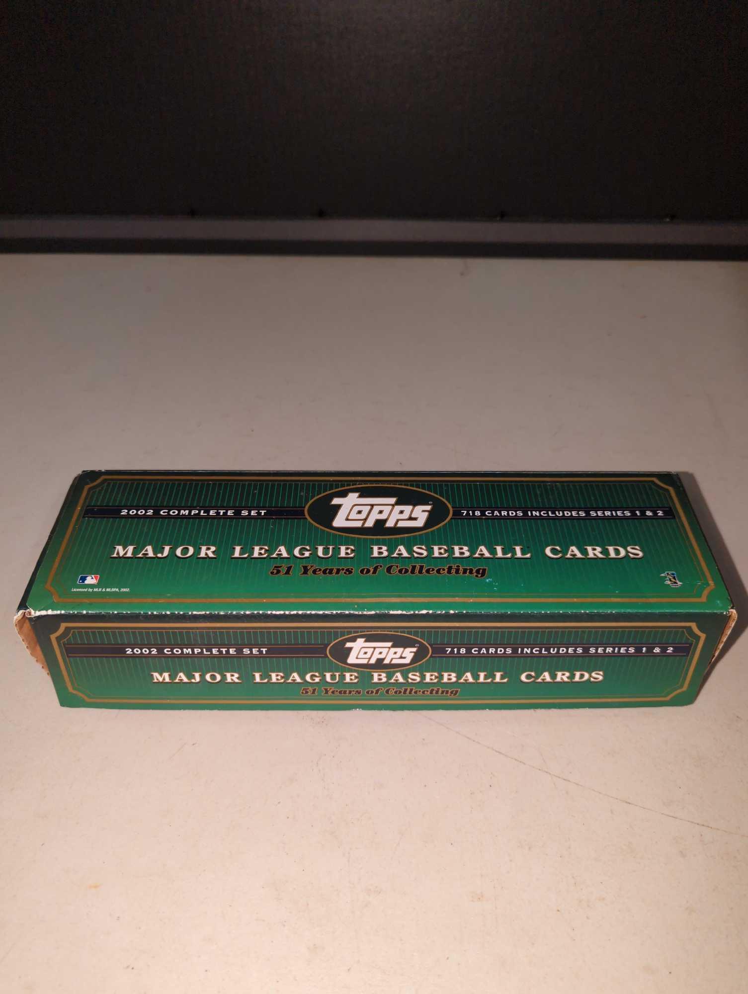 BASEBALL2002 Topps Complete Baseball Set, includes Series 1 and 2 (1 of 3)