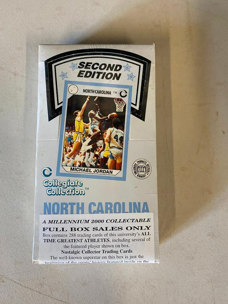 BASKETBALL-North Carolina Tar Heels All-Time Greats collectable set, in wrapper: North Carolina Tar Heels All-Time Greats collectible set, in wrapper.