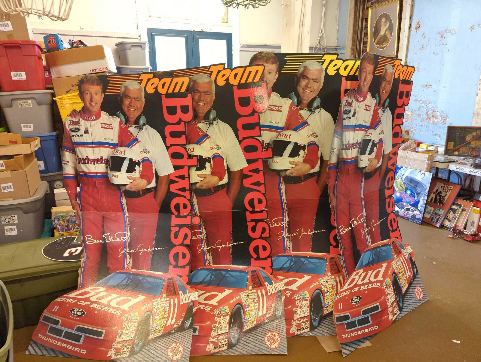 Life Size Cardboard Standups, Team Budweiser: See photos.