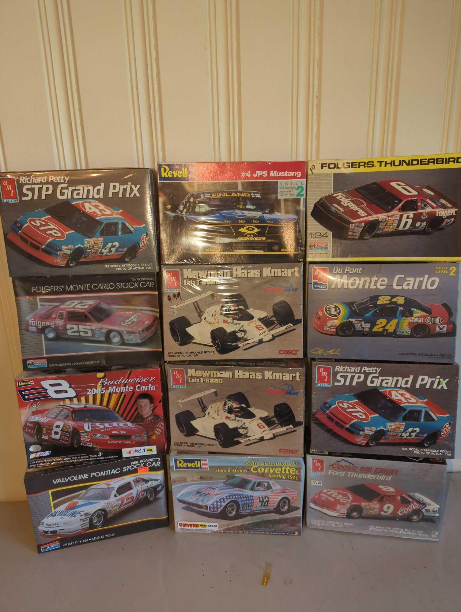 Approx. 12 NASCAR Model Kits: Several NASCAR Model Kits, see photos for all included.