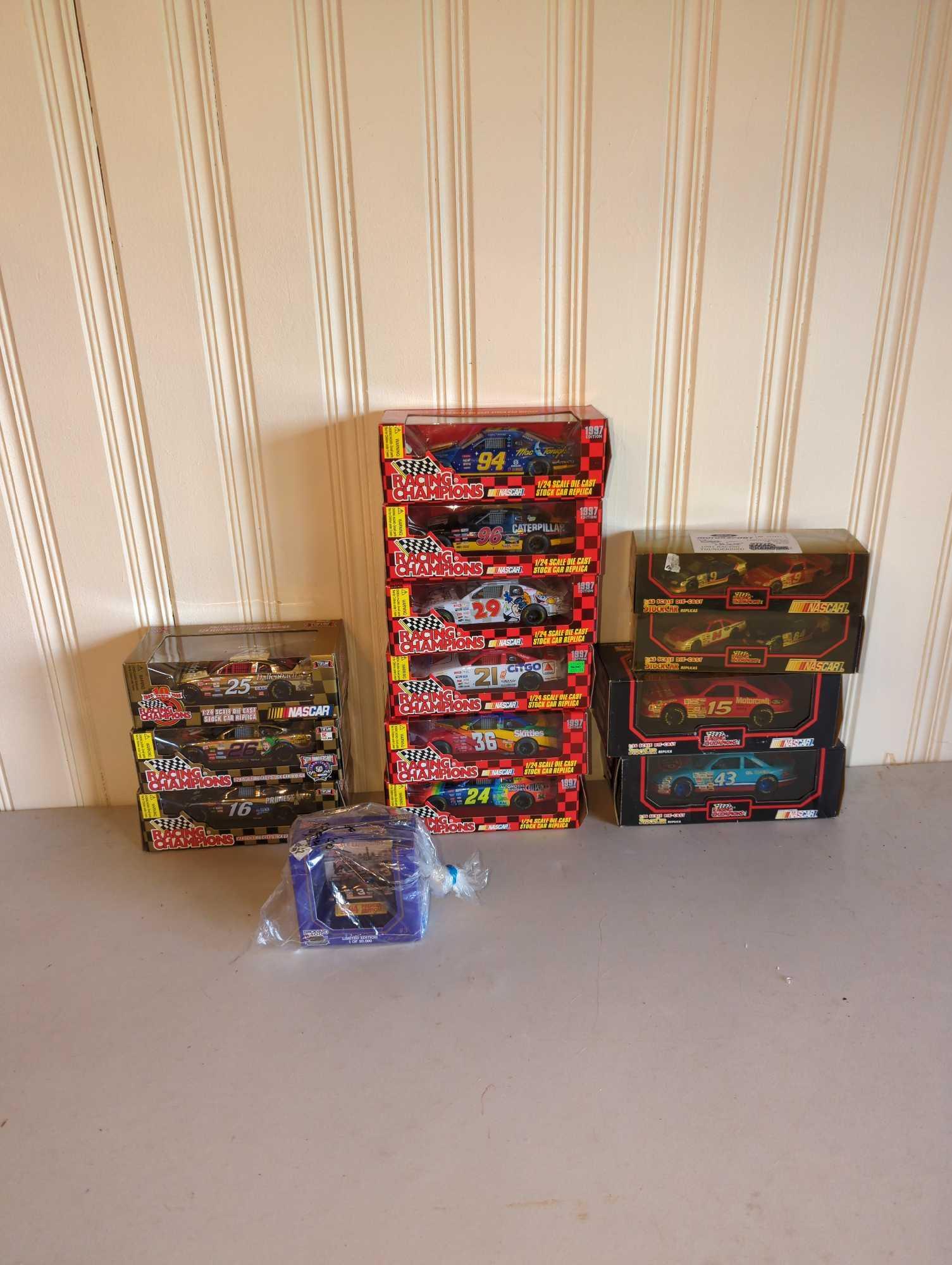 Approx. 14 NASCAR Racing Champions 1:43 Scale and 1:24 Scale Die Cast Items (1 of 5)