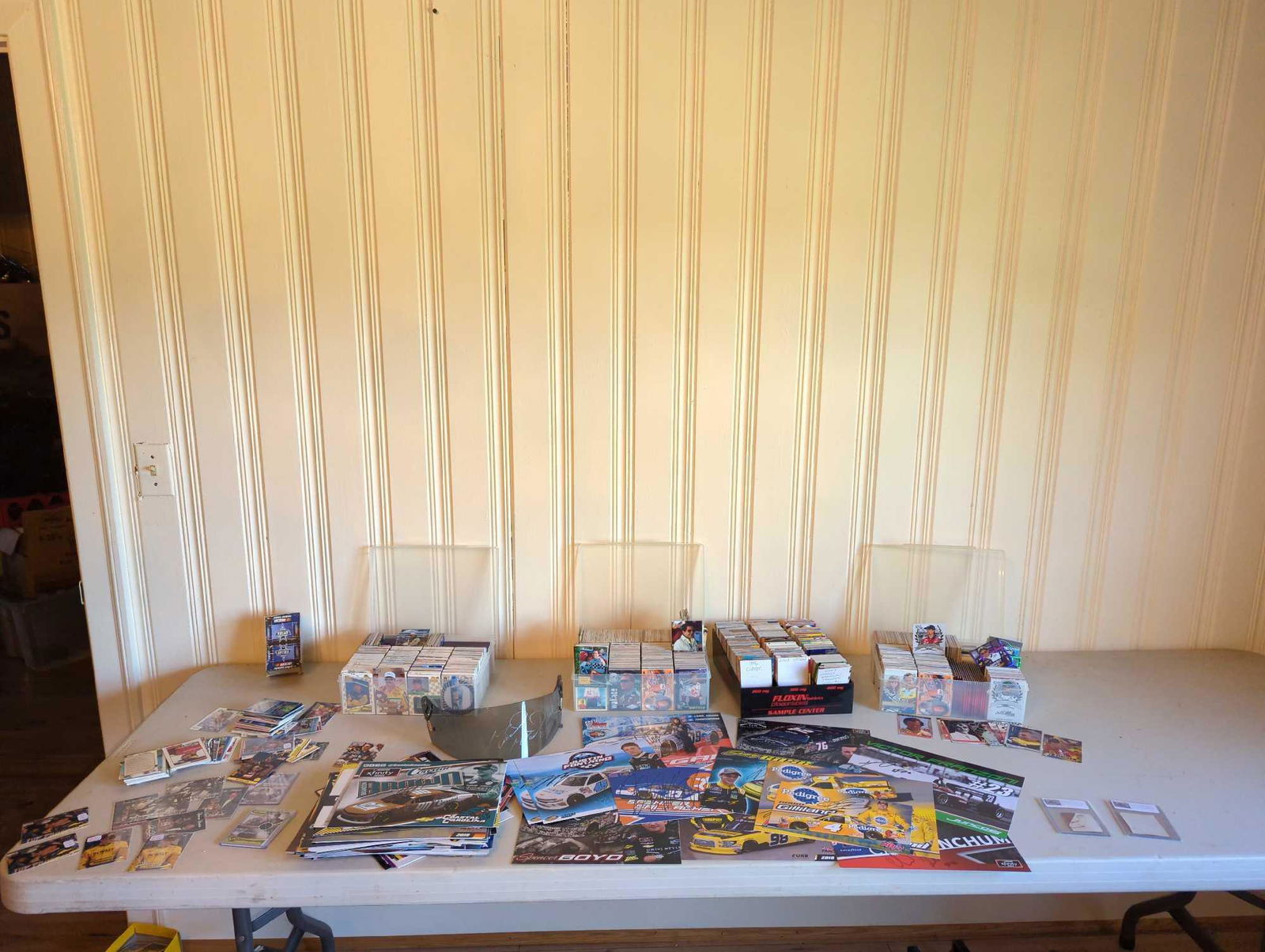 Autographed NASCAR items, hero cards, trading cards, racing visor and more! (1 of 16)