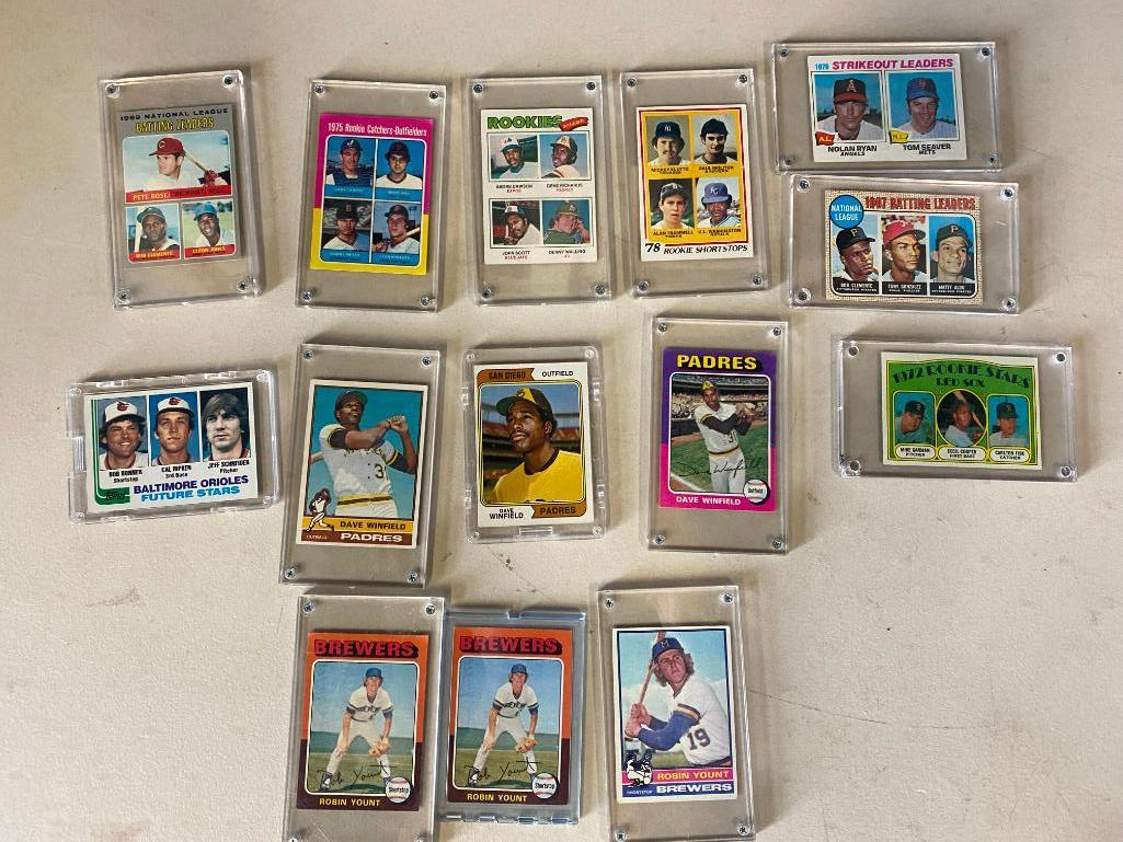 MLB Trading Cards including Yount and Winfield (1 of 5)