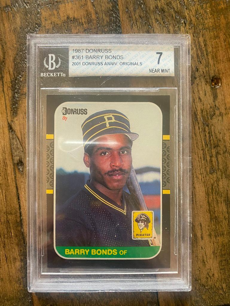 Graded 1987 Donruss #361 Barry Bonds Card (1 of 2)