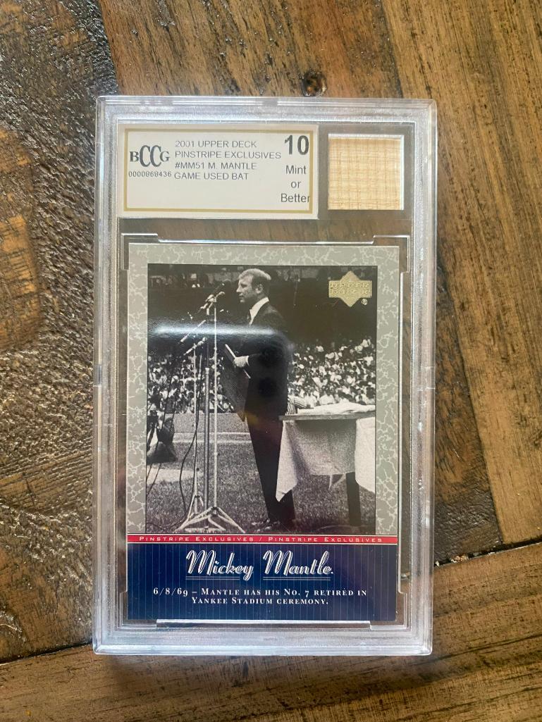Graded 2001 Upper Deck Mickey Mantle Card (1 of 2)