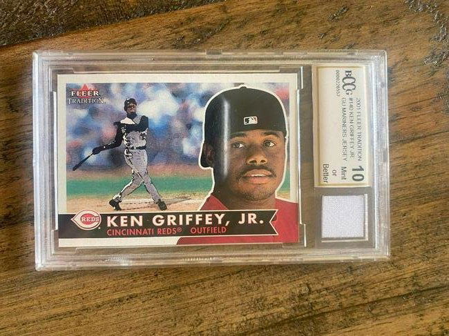 Graded 2001 Fleer Tradition Ken Griffey Jr Card (1 of 2)