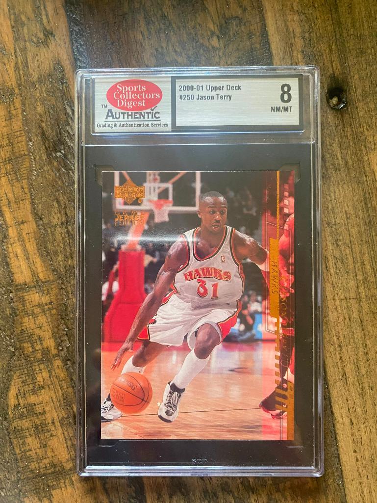 Graded 2000-01 Upper Deck #250 Jason Terry Card (1 of 2)