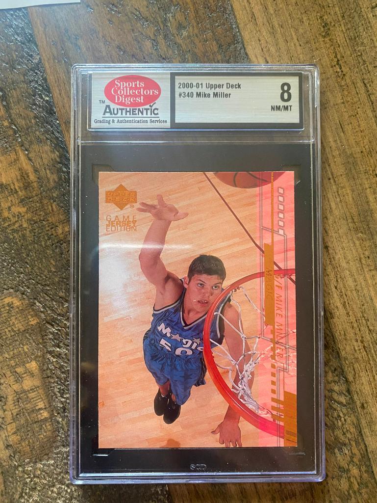 Graded 2000-01 Upper Deck #340 Mike Miller Card (1 of 2)