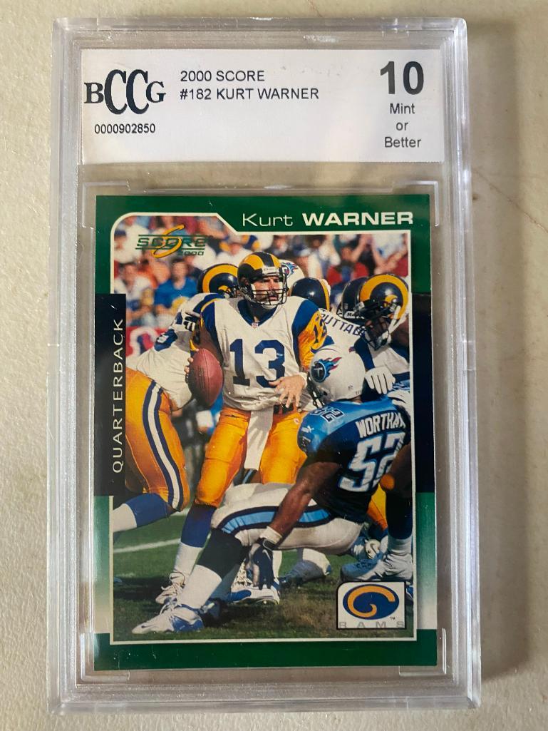 Graded 2000 Score #182 Kurt Warner Card (1 of 2)