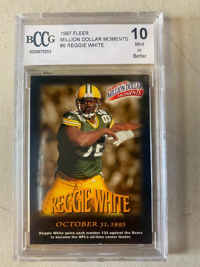 Graded 1997 Fleer Million Dollar Moments #6 Reggie White Card (1 of 2)