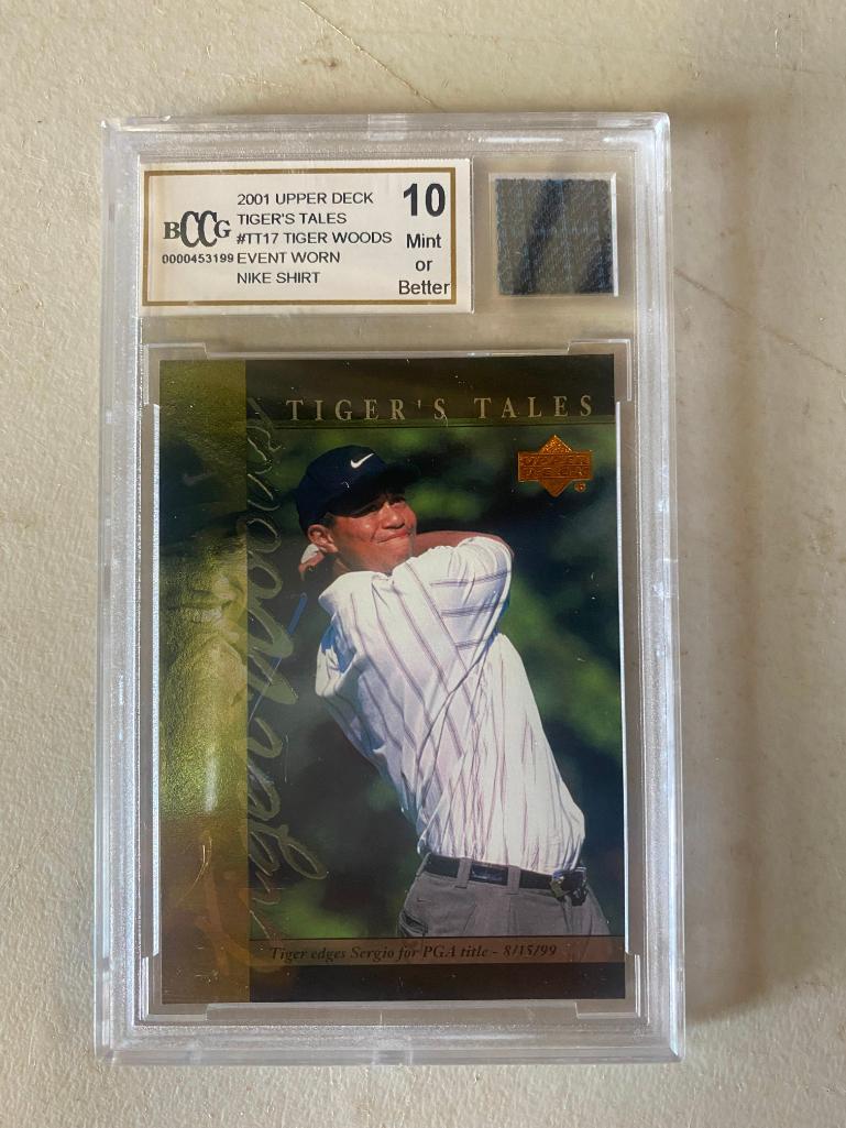 Graded 2001 Upper Deck #TT17 Tiger Woods Card (1 of 2)