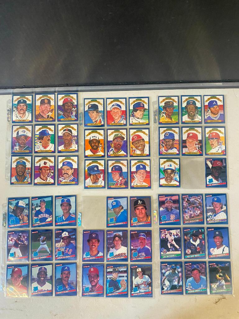 1 Binder of 1986 Donruss MLB Trading Cards with Conseco, Rose and more (1 of 14)