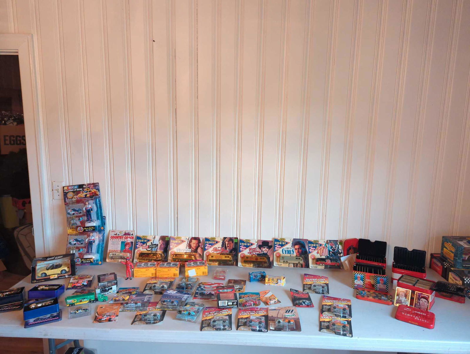 Large NASCAR Assortment of die casts with autographs (1 of 16)