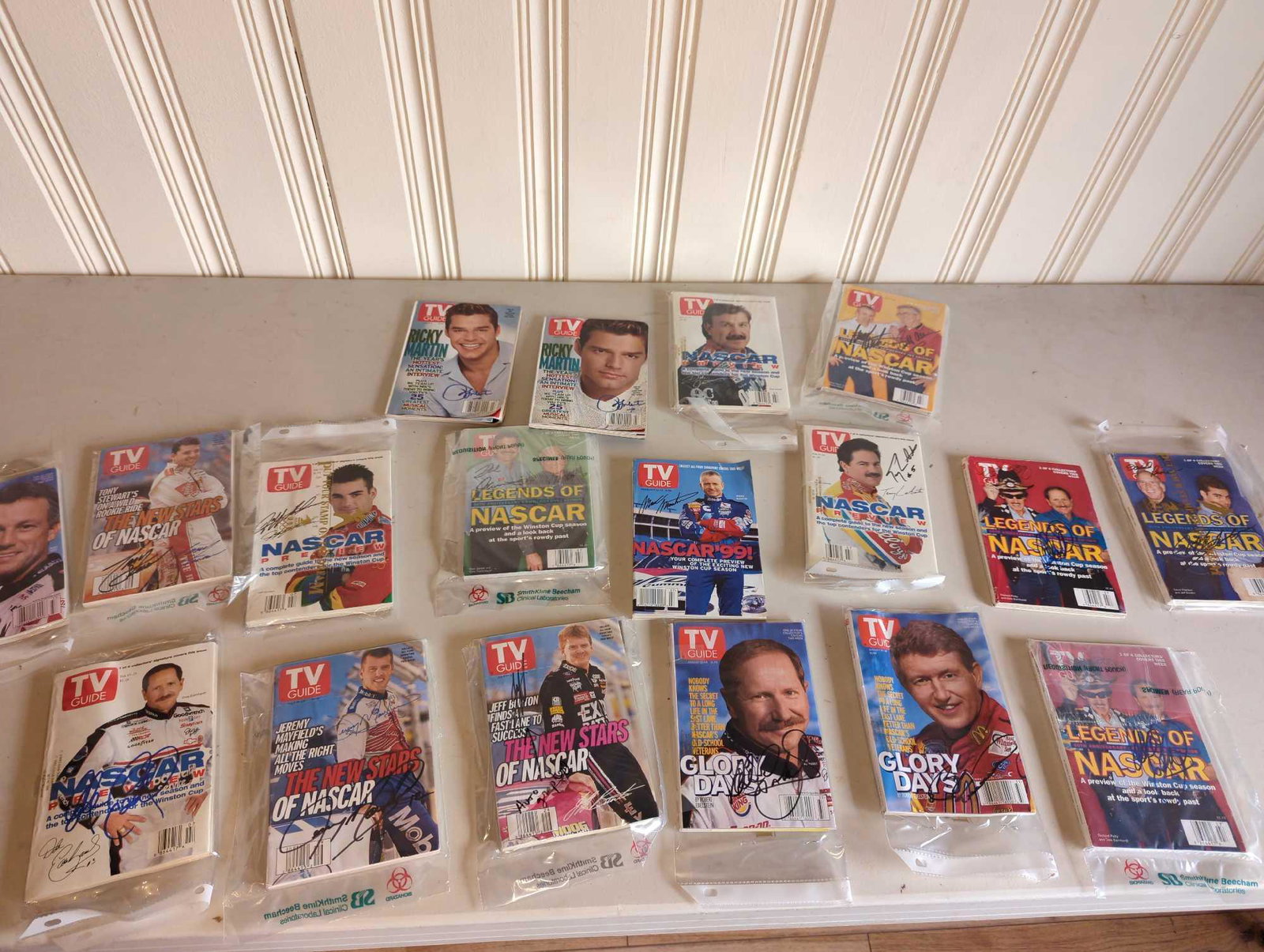 Autographed Racing Magazines & TV Guides, incl. 2 Dale Earnhardt, Gordon (1 of 16)