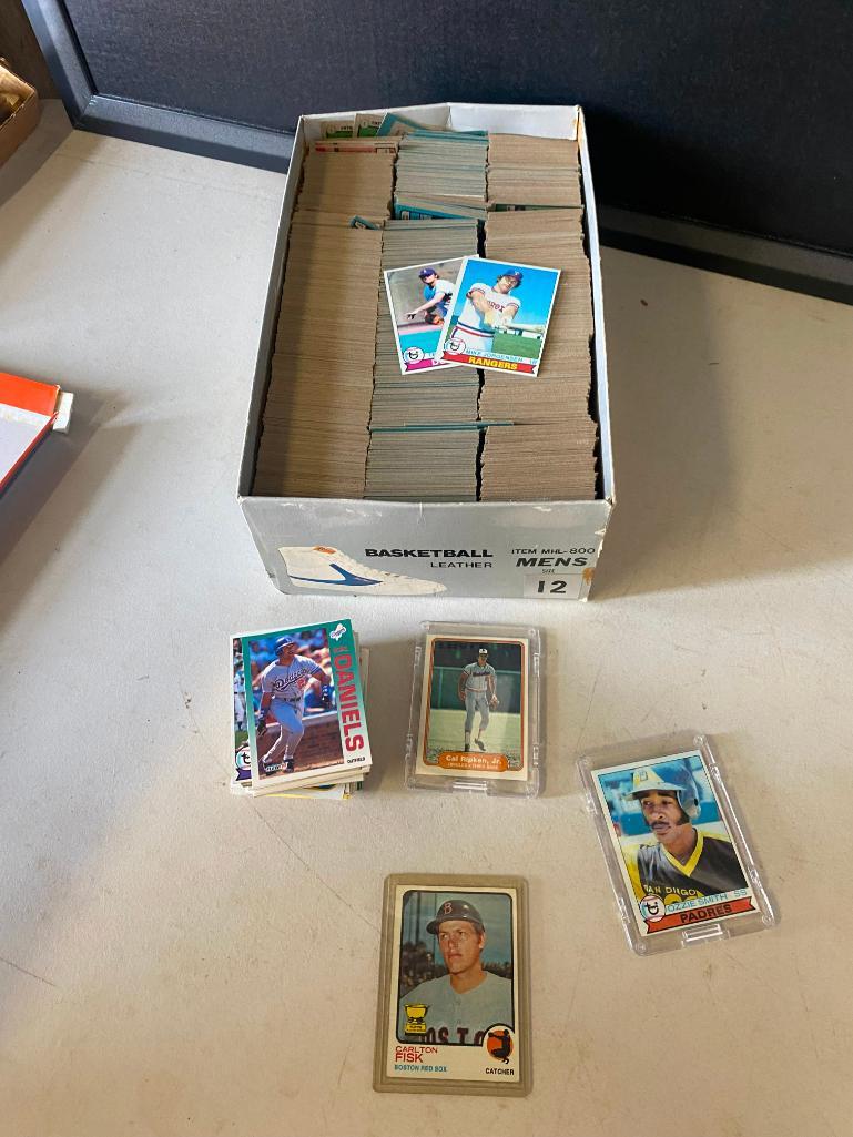 MLB Trading Cards including Cal Ripken Jr & Ozzie Smith in hard case (1 of 2)