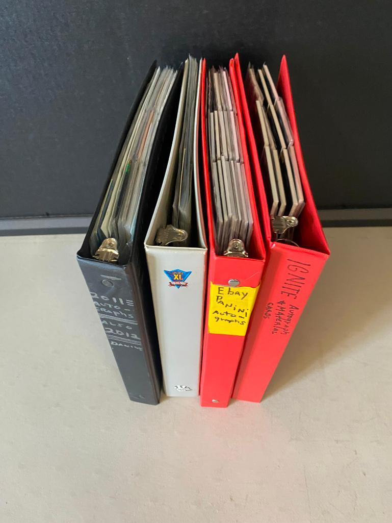 4 Binders of Mostly Autographed NASCAR Cards (1 of 10)