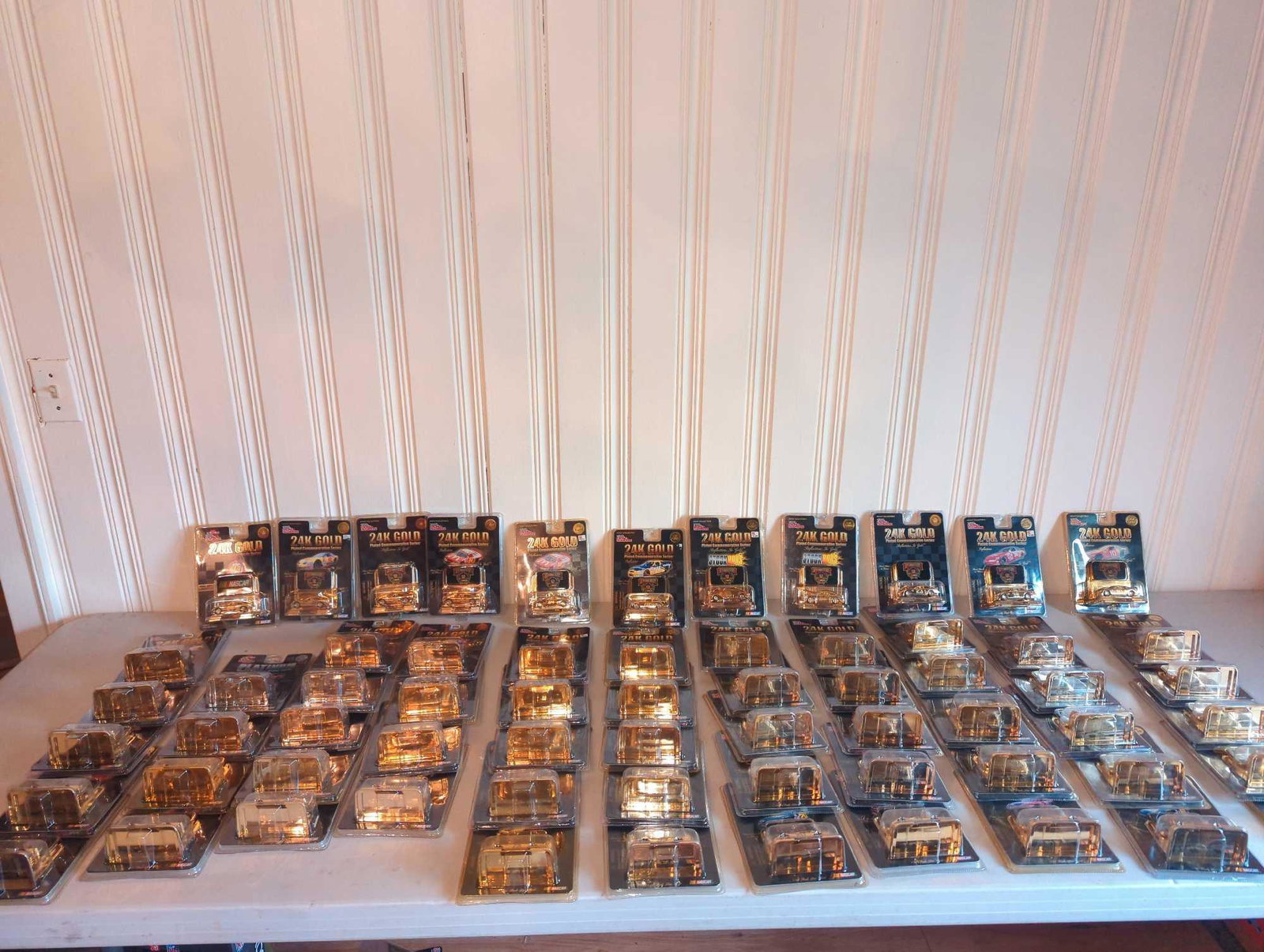 Over 60 NASCAR Racing Champions 24K Gold Collection: Racing Champions 24K Gold Collection, see photos.