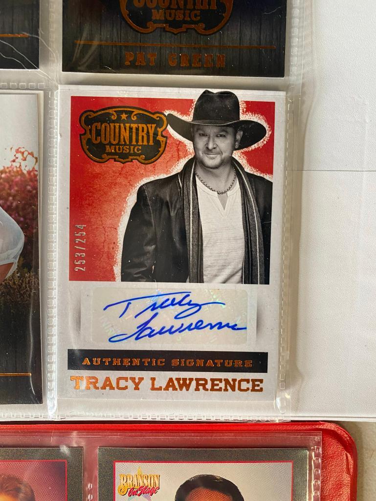 2 Binders of Country Music Cards, incl. autographed Tracy Lawrence (1 of 5)