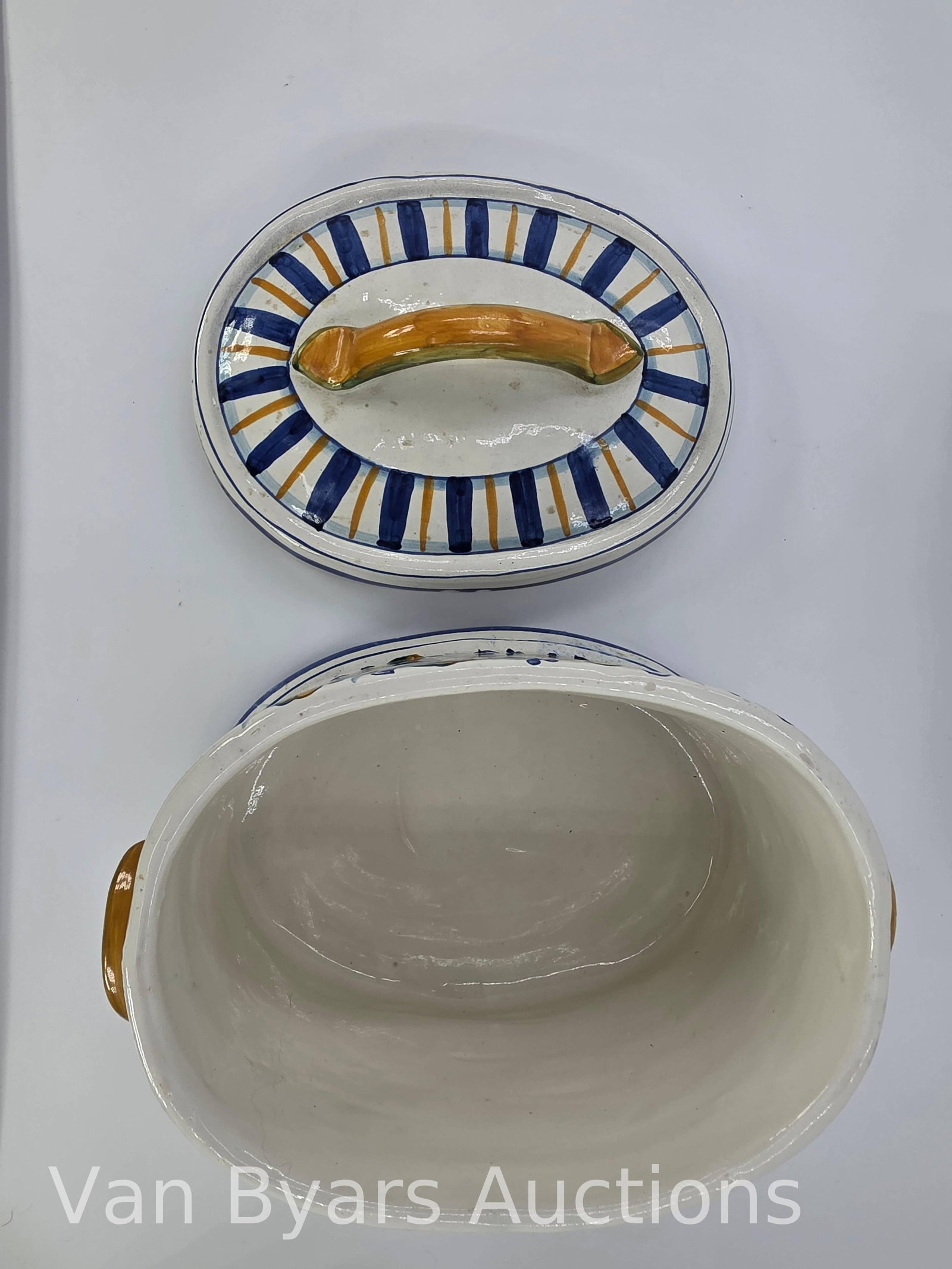 Italian Pasta Bowl and Royal Norfolk Bread Container, INV. 2011 - 2