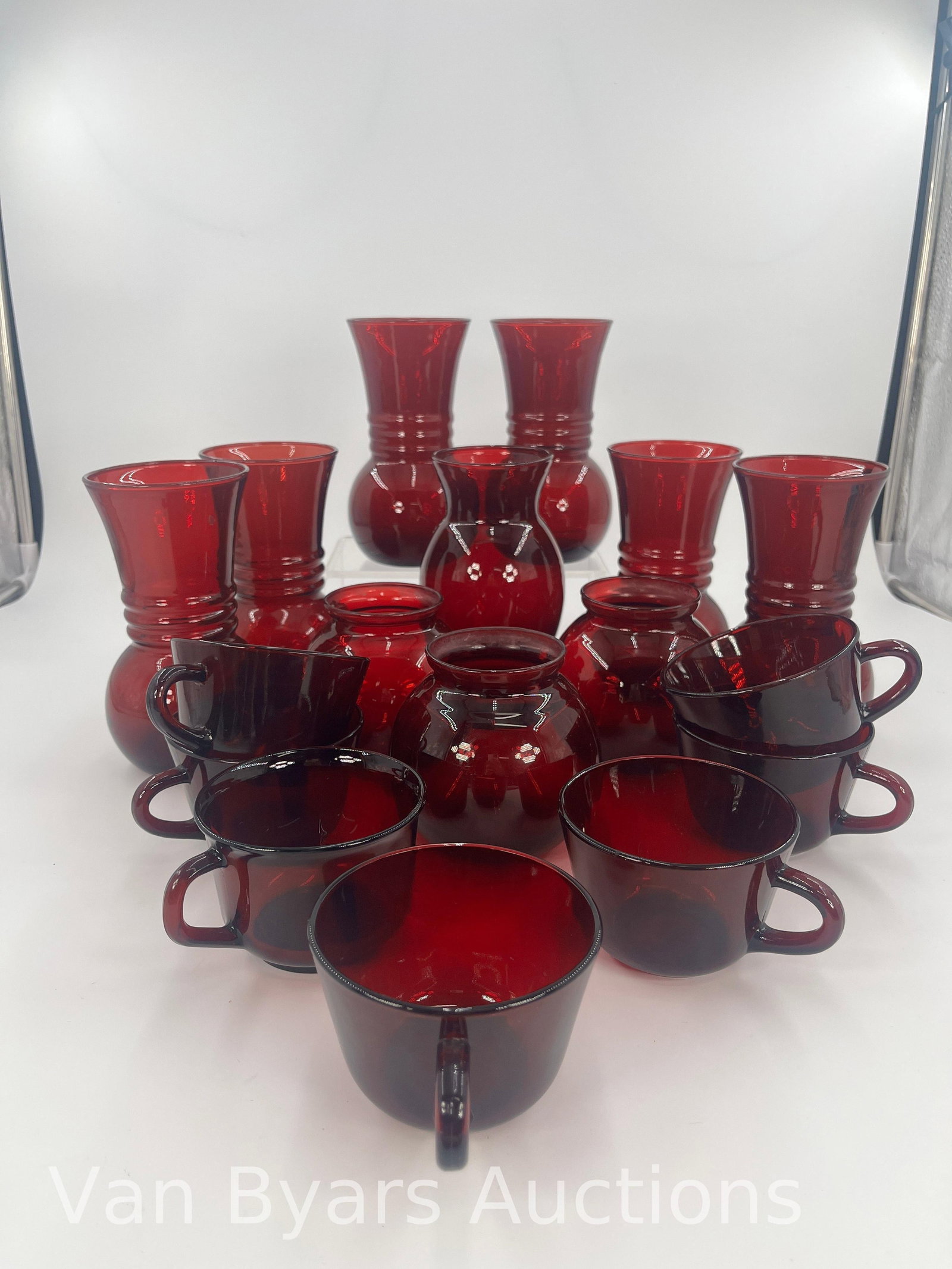 Ruby Red Assorted Vintage Items, INV. 2014 - 3
