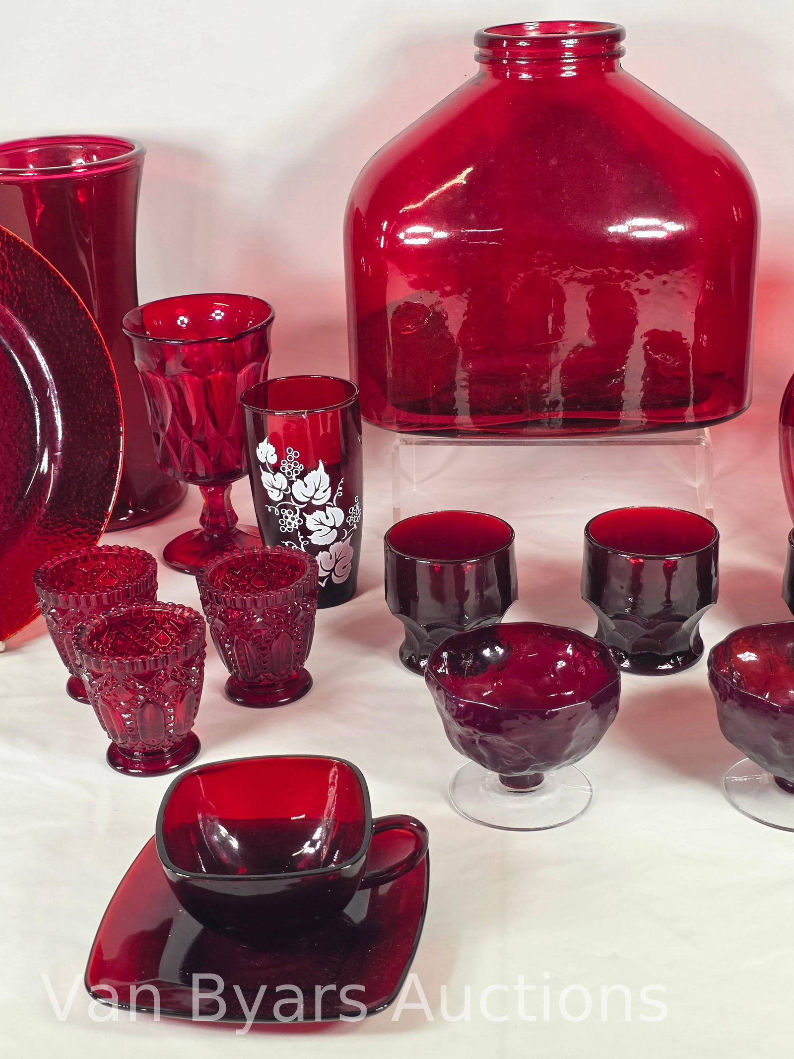 Ruby Red Vintage Glass, INV. 2025 - 4