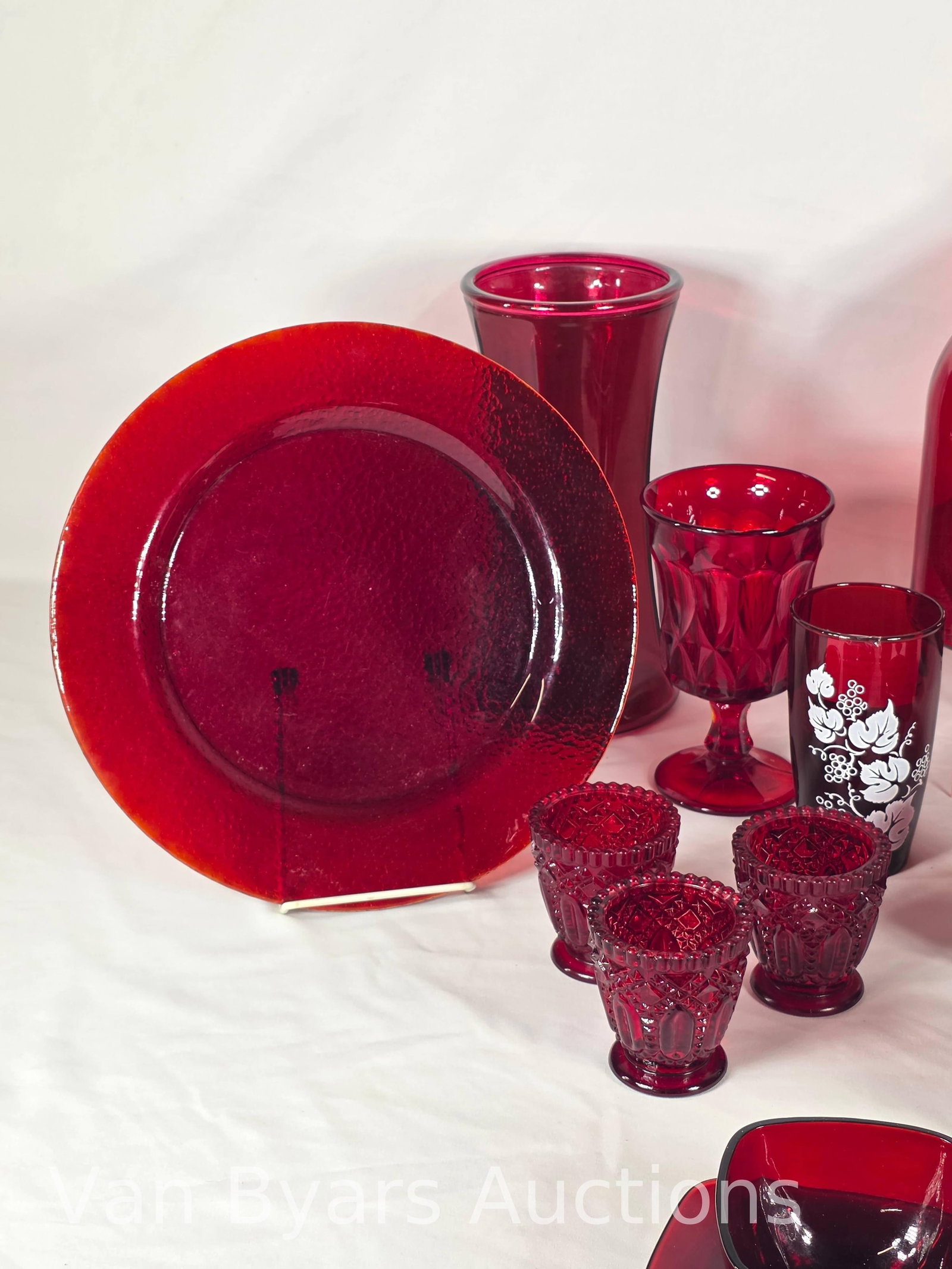 Ruby Red Vintage Glass, INV. 2025 - 5