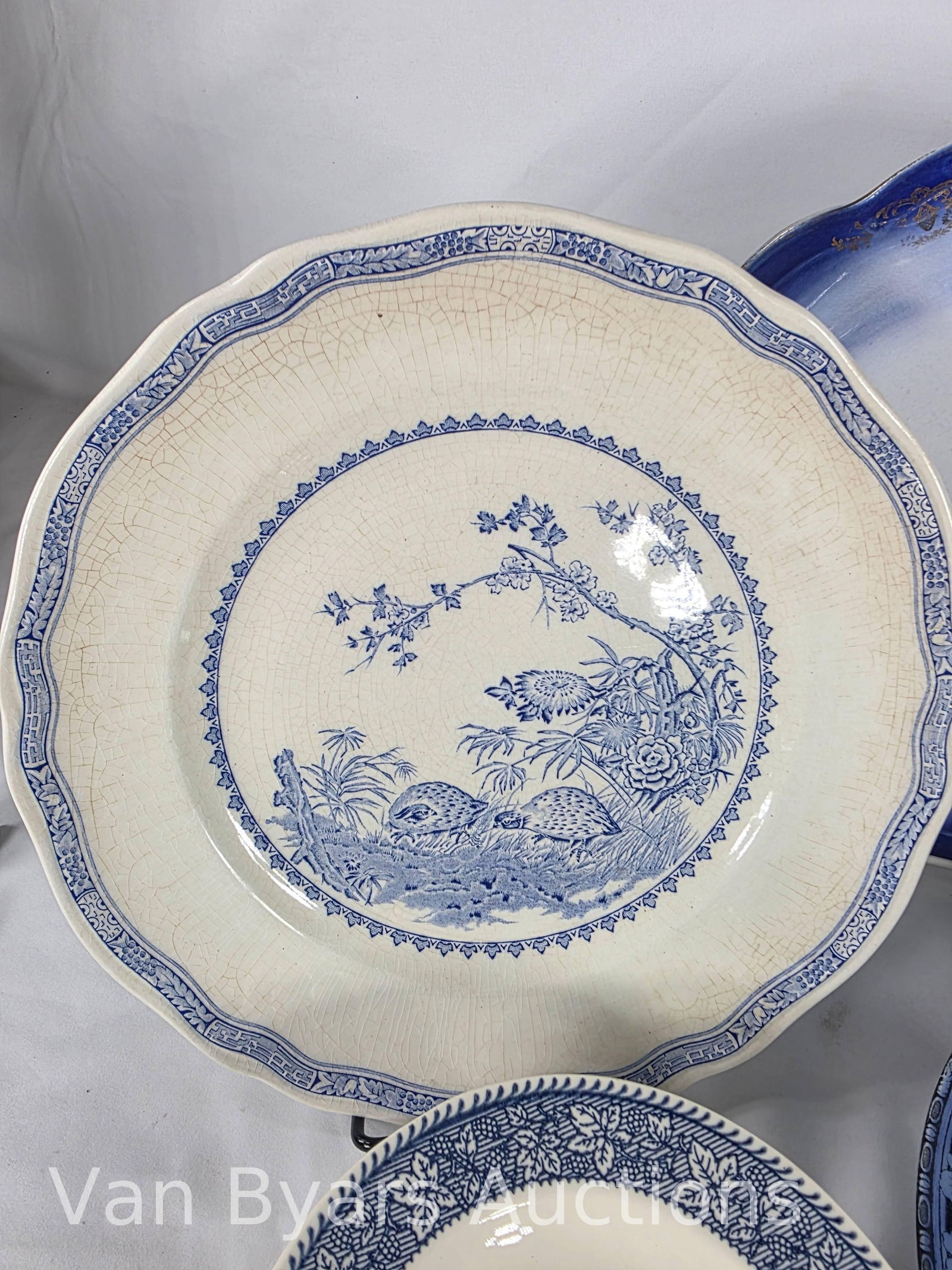 Blue and White Assortment incl. Quail Blue Furnival, 21 pieces, INV. 2029 - 2