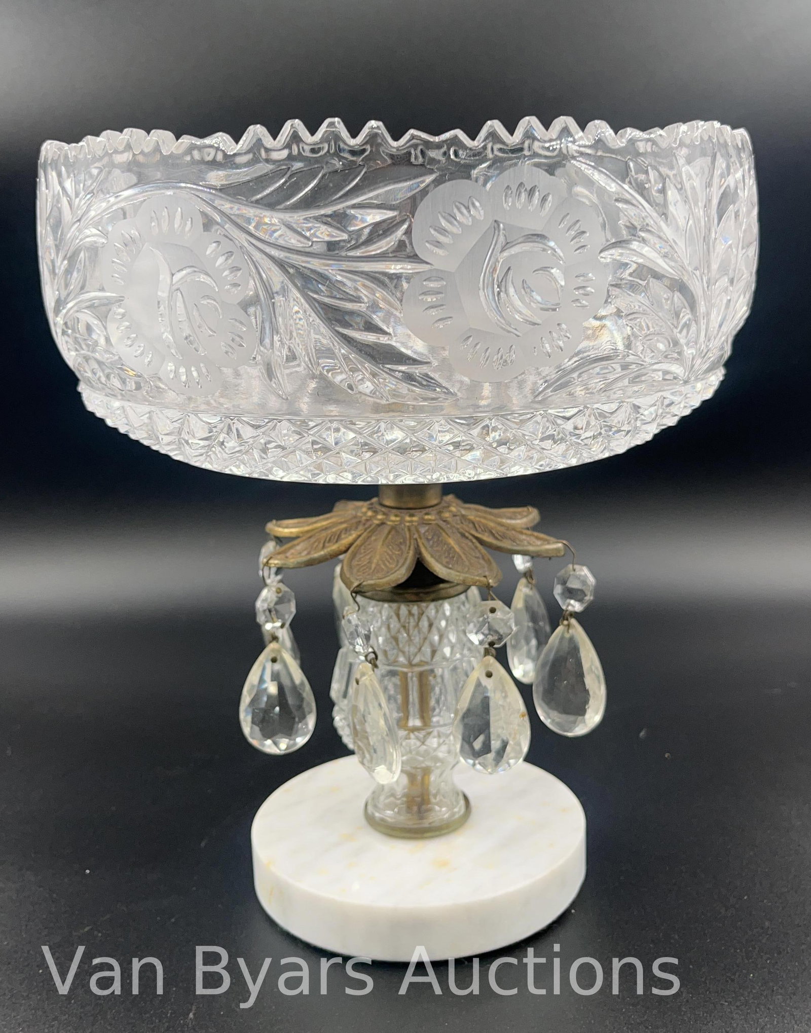 Hollywood Regency Compote, INV. 2105: Approx. height 9 5/8".