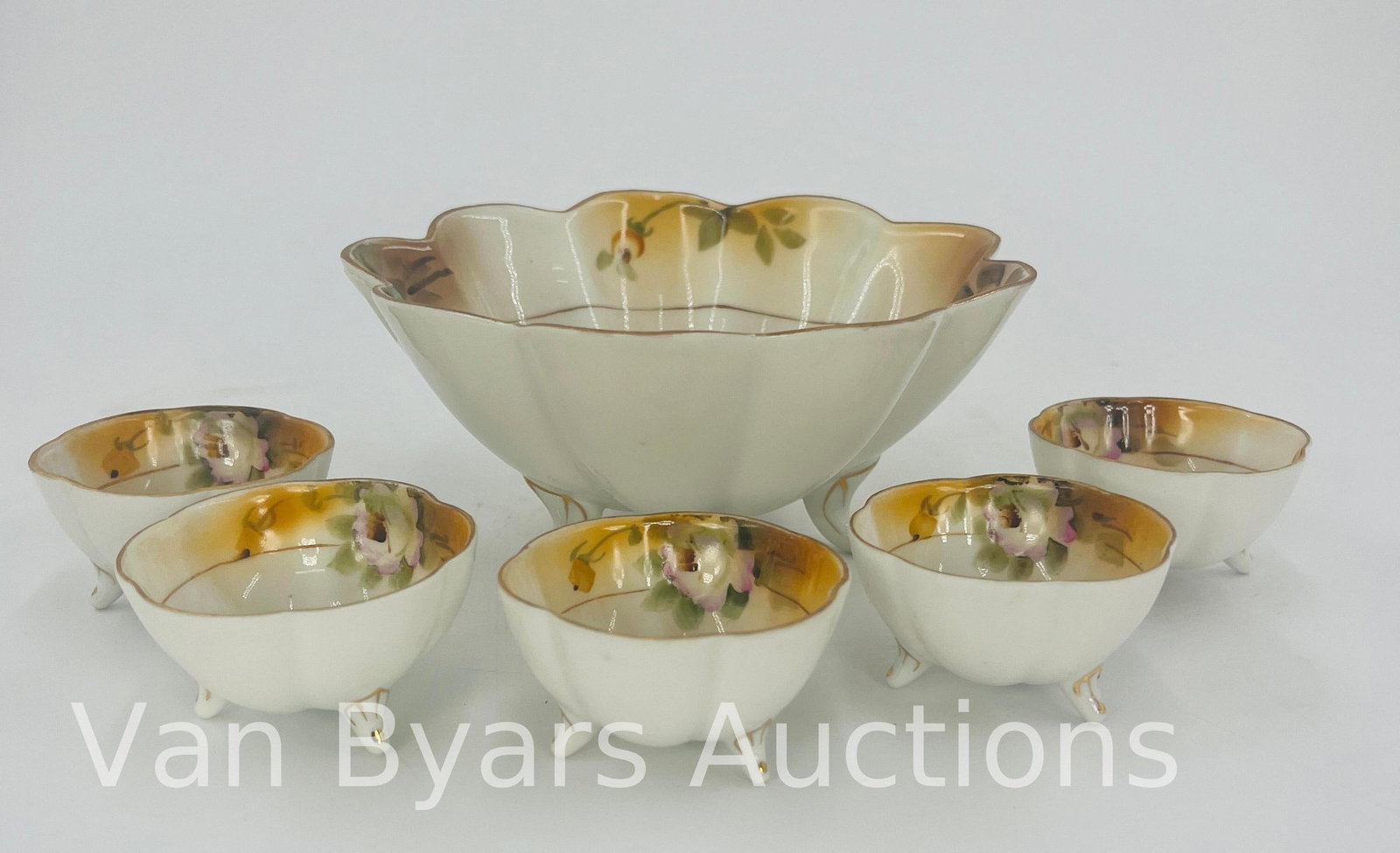 Nippon Master Bowl and Salt Cellar Set, Vintage, INV. 2118 - 2
