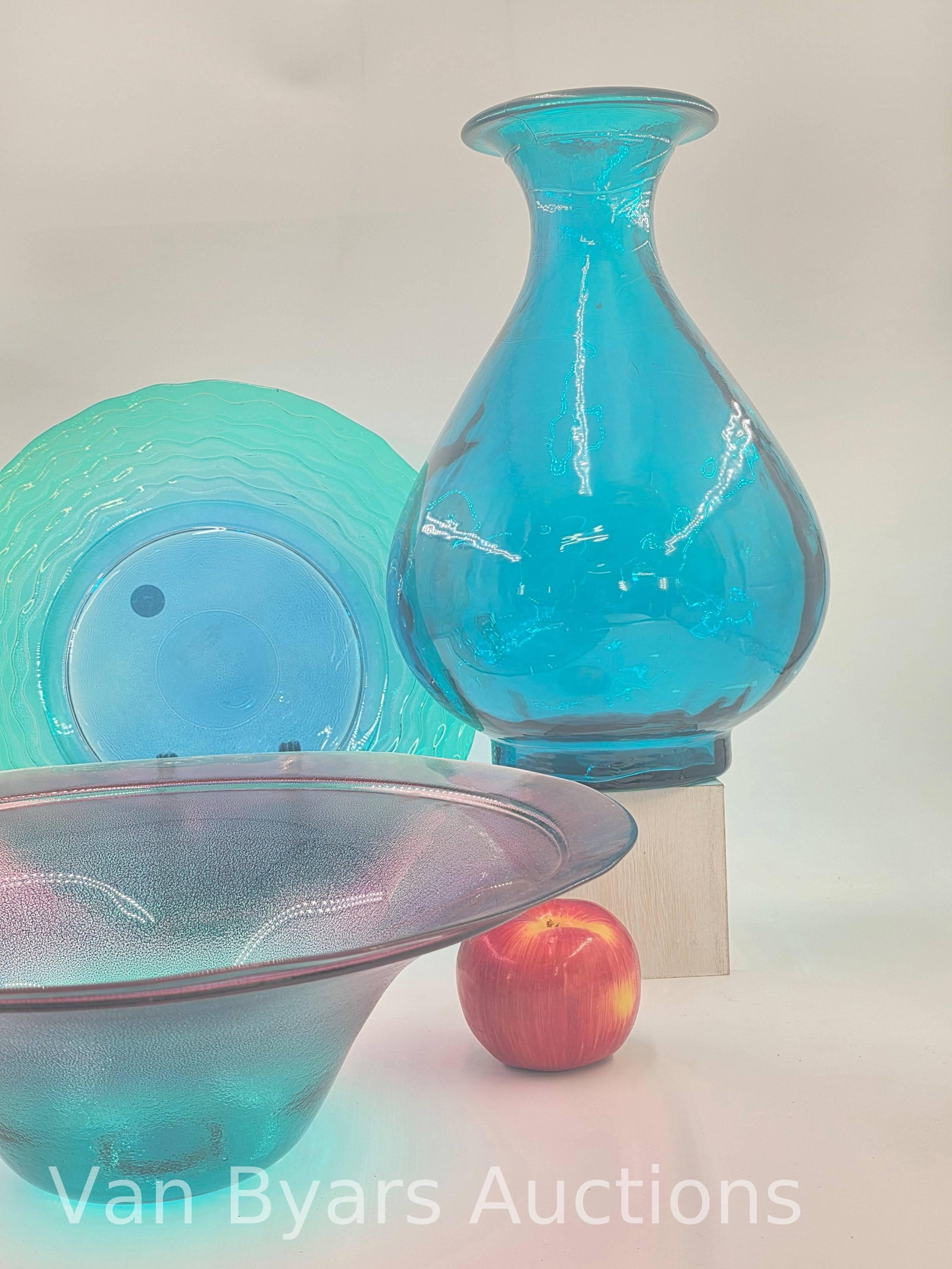 Assorted Glass Items, Made in Spain, 3 pieces, INV. 2238 - 8