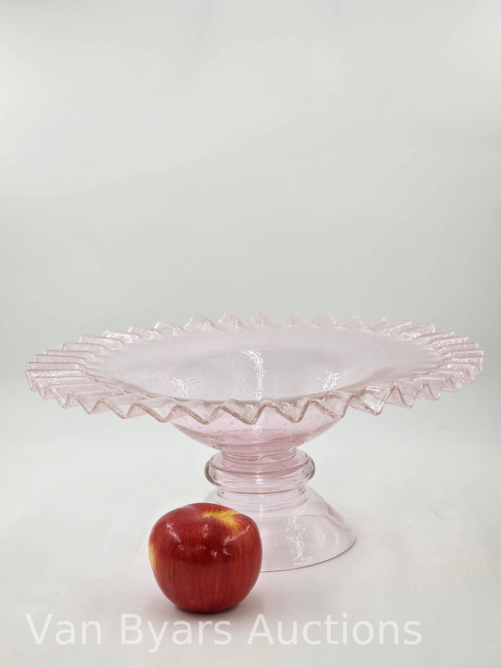Large Pink Glass Bowl, INV. 2239 - 2