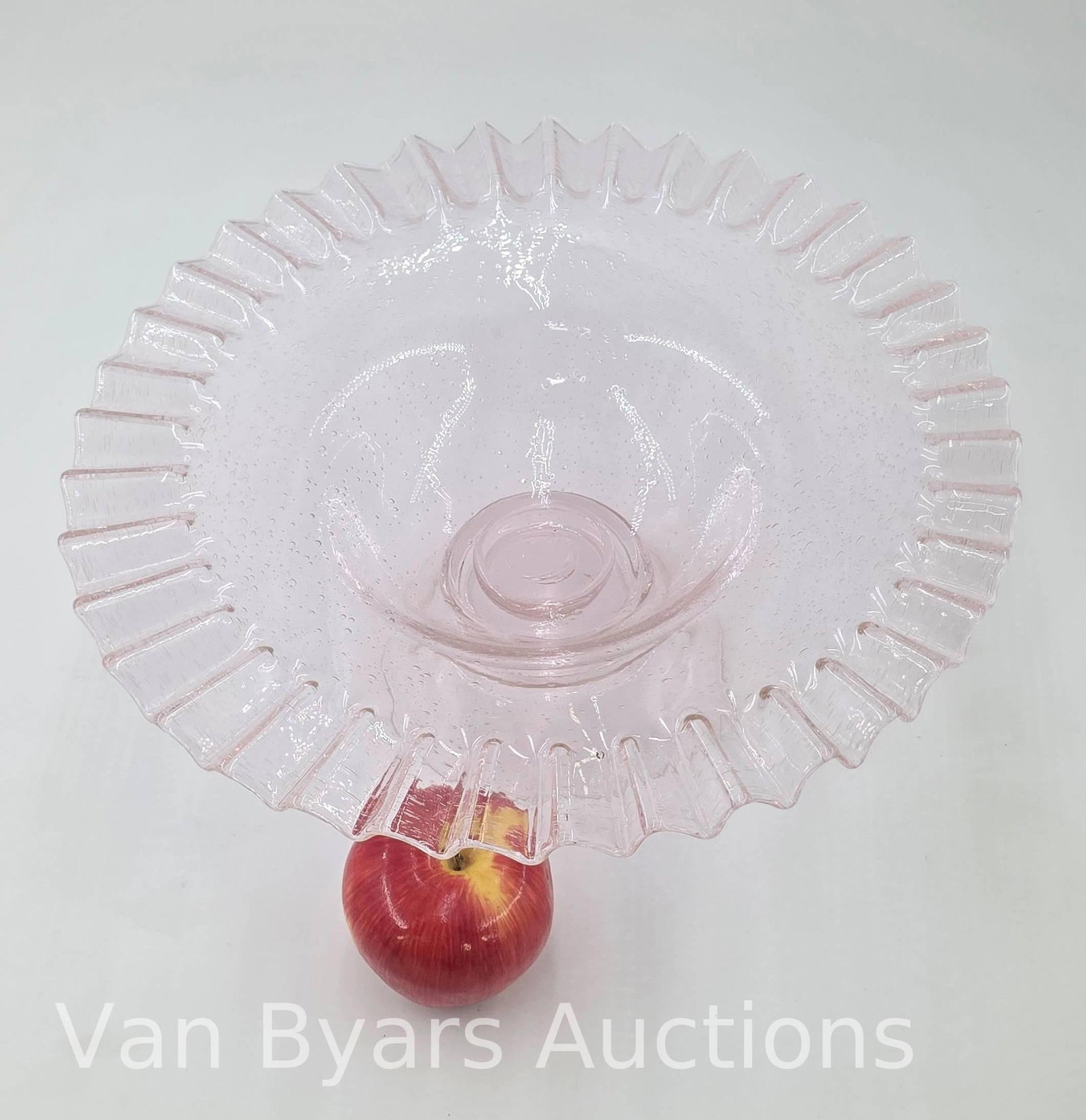 Large Pink Glass Bowl, INV. 2239 - 3