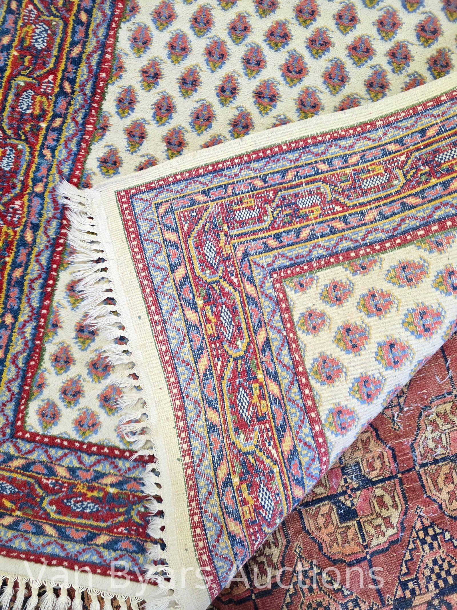 Persian Seraband Style Rug with Characteristic Boteh Motif Design, INV. 2142 - 2
