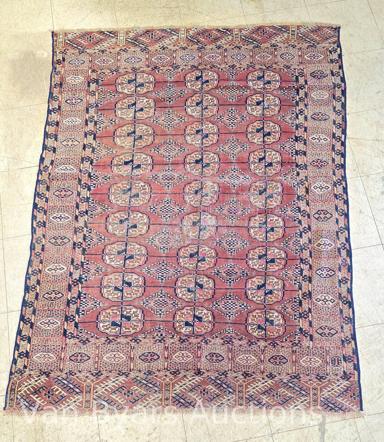 Bokhara Rug, INV. 2141: Approx. 51.5" x 68.5".