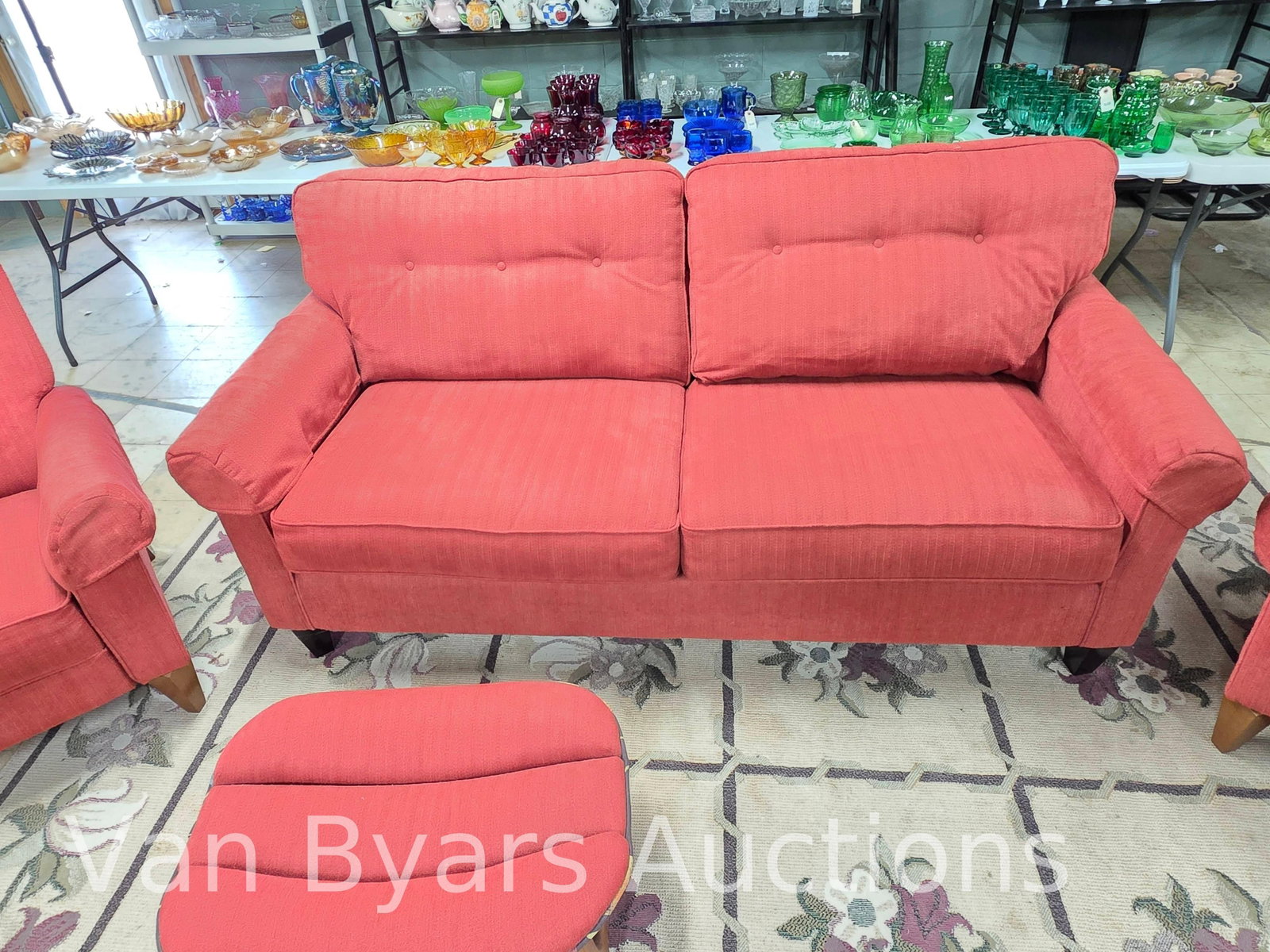 La-Z-Boy Sofa with Matching Ottoman, INV. 2138 - 2