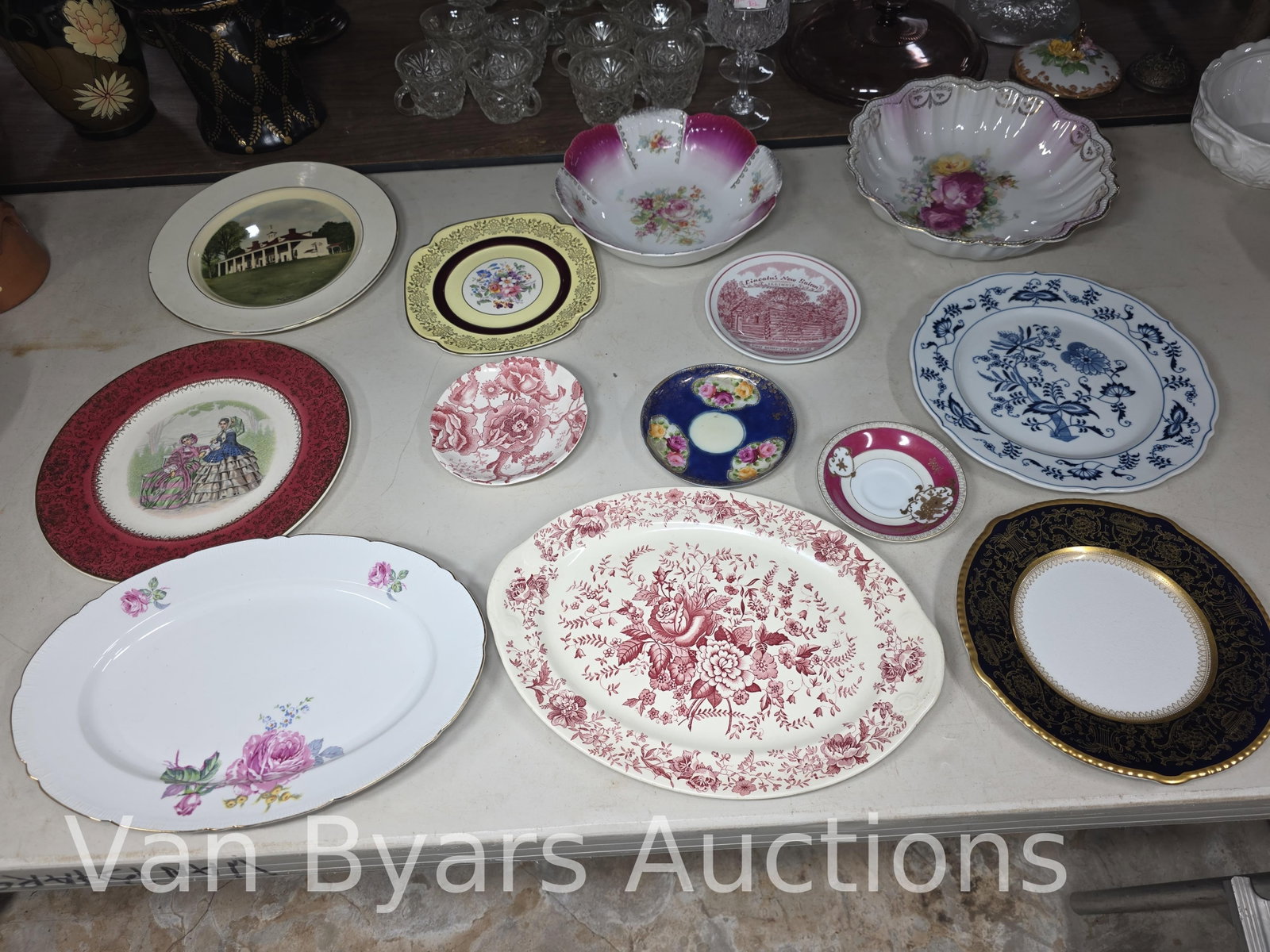 Plates, including Blue Danube, Soho, John. Bros and more, INV. 2316: Plates, including Blue Danube, Soho, John. Bros and more, INV. 2316
