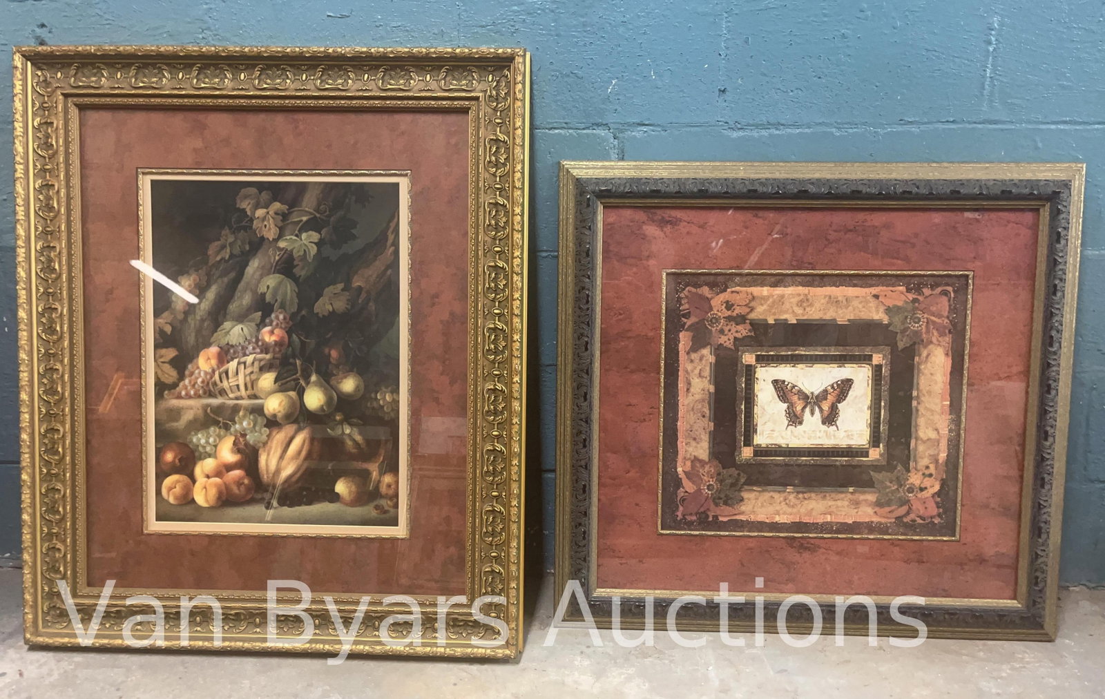 Two Large Framed Paints, INV. 2249 (1 of 1)