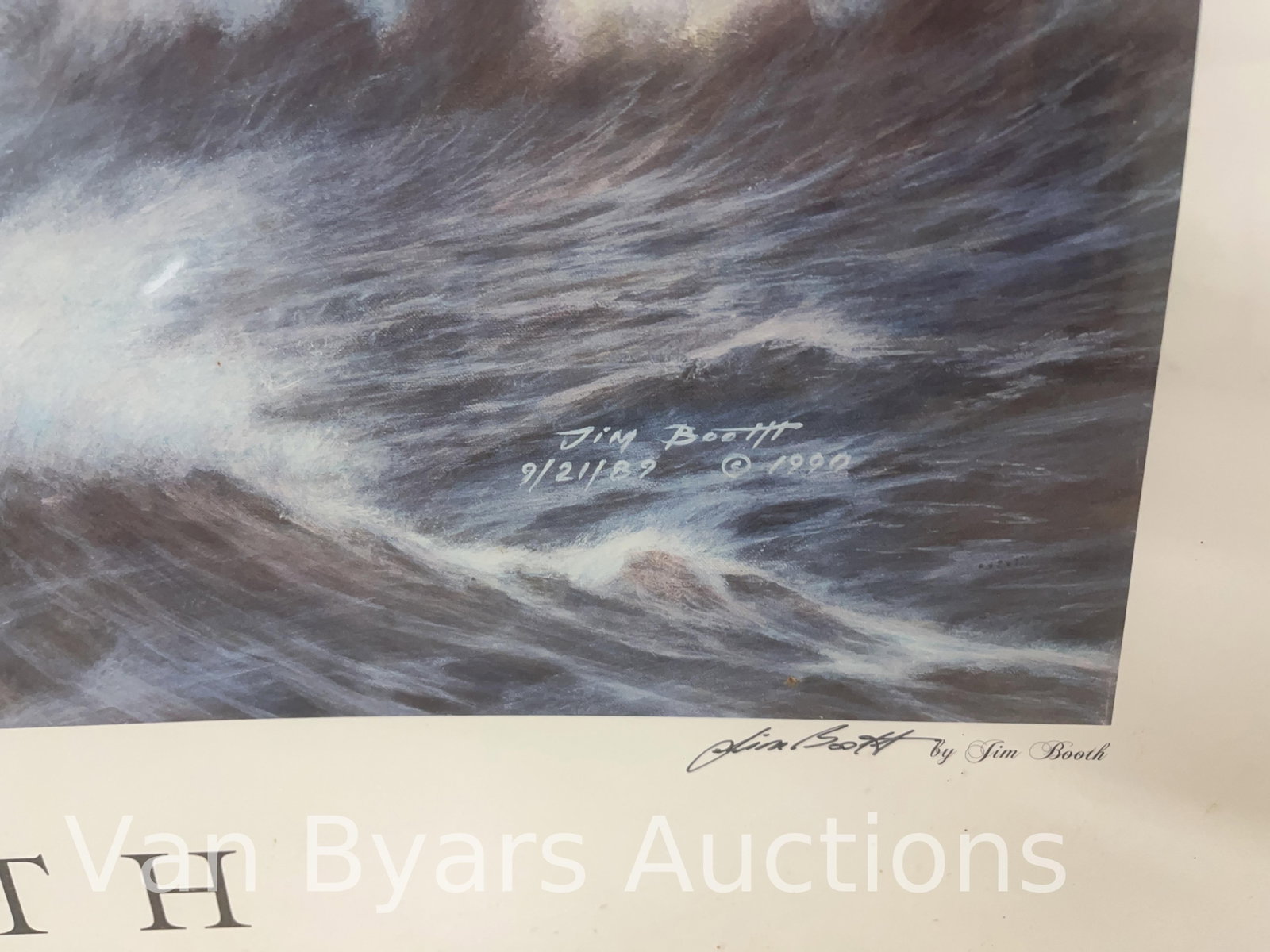Signed Jim Booth "The Storm" Print, INV. 2309 - 2
