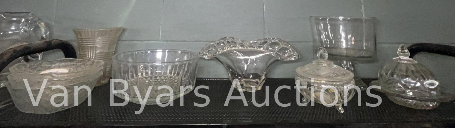 Assorted Glassware, Various Patterns, INV. 2073: Approx. height of tallest item 8 5/8".