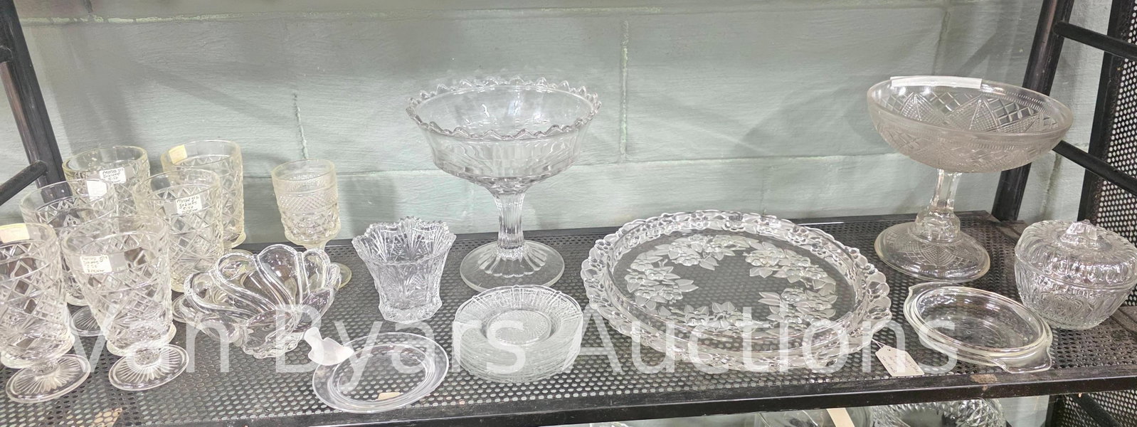 Assorted Glassware, INV. 2332: Largest approx. 8.5 x 8 inches