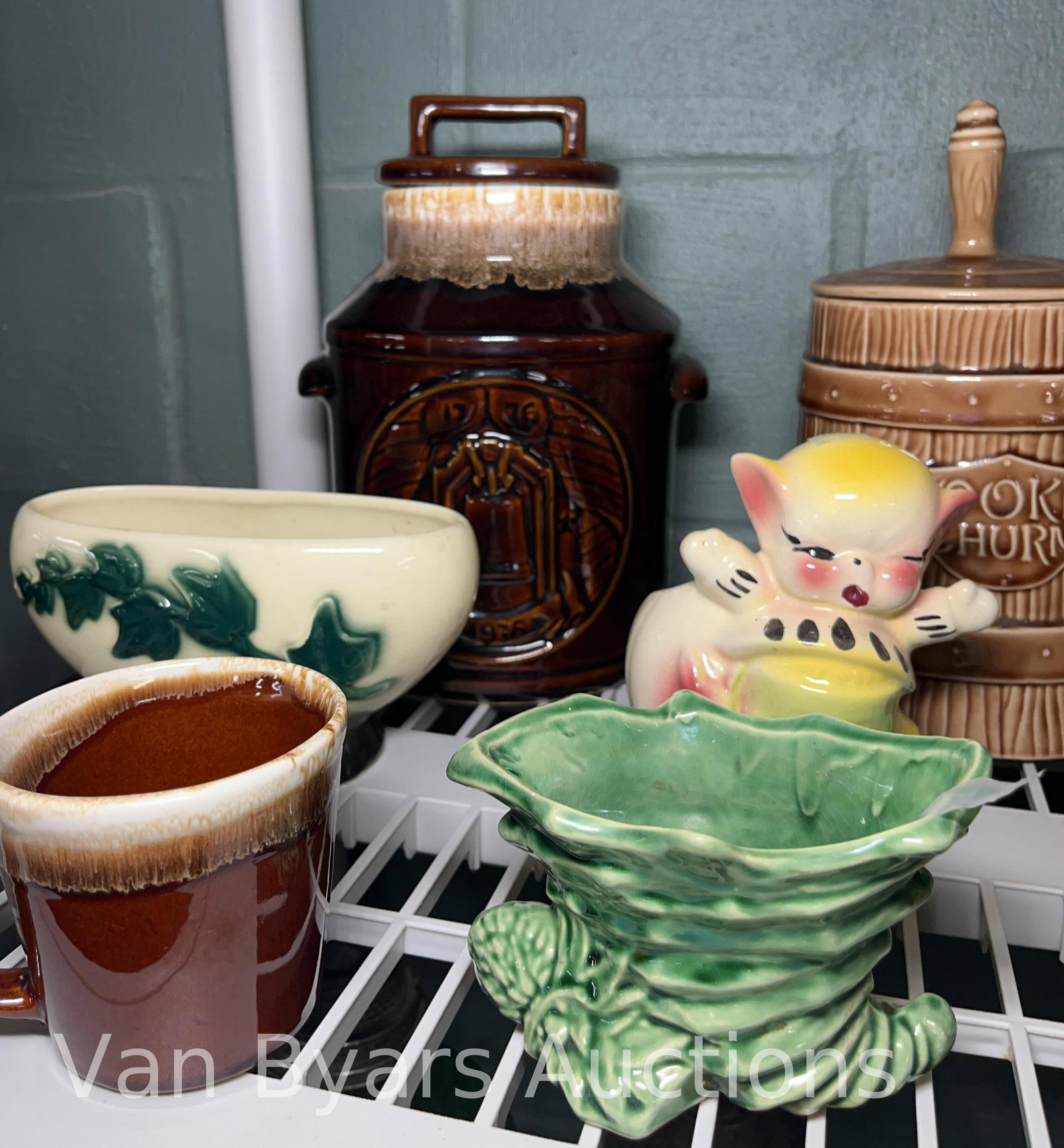 McCoy Pottery Cookie Jars, McCoy Pottery Planter, Shawnee Pottery Planter and more, INV. 2065 - 2