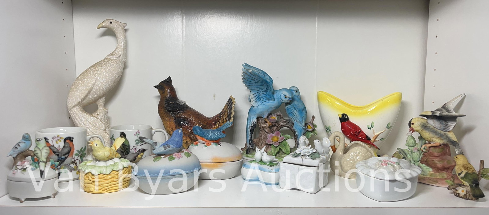 Assorted Bird Figurines and more, INV. 2049: Approx. height of tallest 11 1/4".
